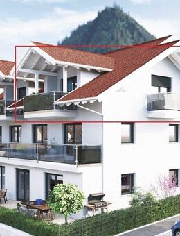 Nr. 17 Dachgeschoßwohnung mit 2 Balkonen Ferienwohnungsgenehmigung KFW 40 Standard förderfähig - Pfronten