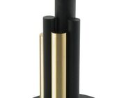 Kayoom Beistelltisch Ontario 225, Runde Glasplatte aus Sicherheitsglas, 100% Edelstahl (1-St), Modernes Design, zweifarbiges Säulengestell, Eyecatcher Element