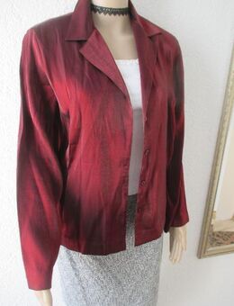 NEU * Edel * Seiden- Satin * Abend * Ausgeh * Business * Anzug * Kostüm * Blusen * Blazer "BARISAL" Gr. 40- 42 / M * dunkel- wein bordaux- rot * - Riedlingen