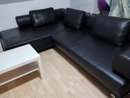 Ledersofa schwarz ausziehbar, elektr Sitztiefenverstellung, Ledercouch, Gästebett, Ledergarnitur Ewald Schillig NP5400 TOP - München Thalkirchen-Obersendling