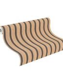 Rasch Papiertapete Papiertapete mit Holzpaneelen in Braun, glatt, Holz, Akustikpaneel-Optik in 00000