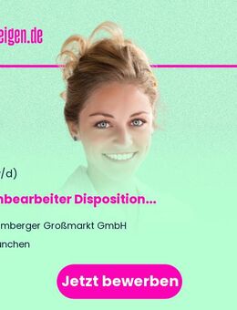 Sachbearbeiter (m/w/d) Disposition - München