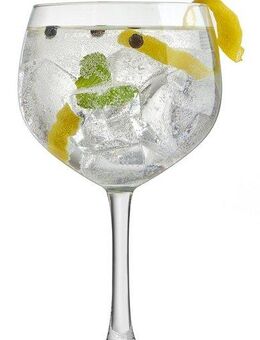 van Well Cocktailglas Gin Tonic, Glas, 650 ml, im Geschenkkarton, 4-teilig