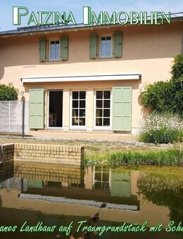 Mediterranes Landhaus auf Traumgrundstück mit Schwimmteich in Beelitz - Beelitz
