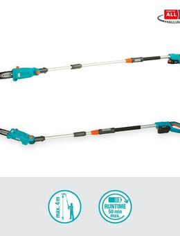 GARDENA Akku-Hochentaster TCS 20/18 V P4A Ready-To-Use-Set, bis 4 m Arbeitshöhe, (mit Akku und Ladegerät)