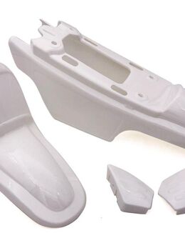 Yamaha PW 50 Verkleidung plastic-kit weiss Fender Kotflügel Seitenteile - Eschershausen