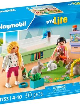 Playmobil® Familie mit Hasen (71753), Playmobil My Life Konstruktions-Spielset, (30 St)