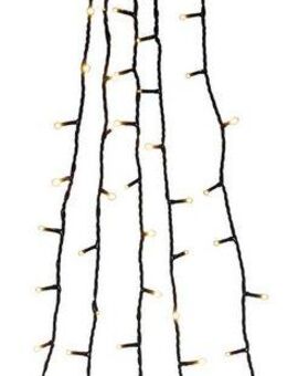 KONSTSMIDE LED-Baummantel Weihnachtsdeko, Christbaumschmuck, LED Lichterkette mit Ring, 5 Stränge je 3 m mit 50 Dioden, vormontiert