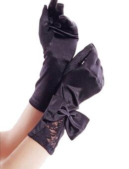 Family Trends Abendhandschuhe mit großer Schleife