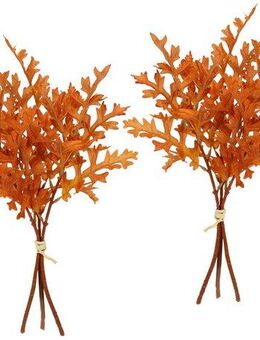 Kunstblume Künstlicher Eichenlaub-Busch, I.GE.A., Höhe 40 cm, Kunstpflanze Sträuße Bouquet Herbstdeko Blumendeko herbstliche Blätter