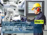 Meister / Techniker: Heizungs-, Lüftungs-, Klimatechnik (m/w/d) oder Elektroniker / Elektriker: Technisches Facility Management / Energie- und Gebäudetechnik (m/w/d) - Stuttgart