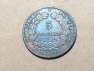 Münzen Frankreich -- 5 Centimes 1876 A - Cottbus
