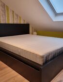Schwarzes Ikea Bett von der Serie Malm 160×200 cm in 45968