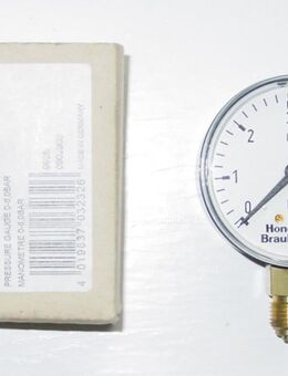 orig. Honeywell Brauckmann Manometer 0 - 6 bar 63 mm M39K-A6 für Heizung Wasserversorgung evtl. Pressluft - Landsberg (Lech)