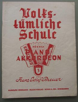 Volkstümliche Schule für das Piano-Akkordeon Bd. 3 (ca. 40er/50er-Jahre) - Münster