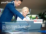 Operations Manager für Projekte und Prozesse (m/w/d) in Vollzeit (40 Wochenstunden) - Sankt Augustin