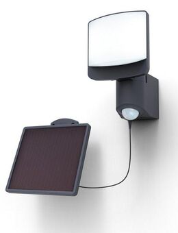 LUTEC LED Solarleuchte LED-Solar Wandleuchte SUNSHINE, Bewegungsmelder, LED fest integriert, Kaltweiß, dreh- und schwenkbar