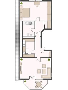 Großzügige 2-Zimmer-Wohnung sucht neue Mieter! - Frankfurt (Main)