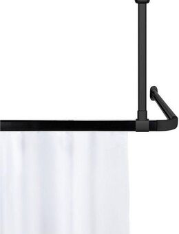 SCHÖNER WOHNEN-Kollektion Duschstangen-Deckenhalter »Jete«, zur Stabilisierung der Winkelschiene Jete, 57 cm, aus Aluminium