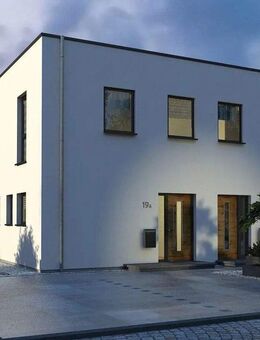 Puristisches Doppelhaus im Flachdach Design - Zusammen wohnen - Kosten Teilen - Selm