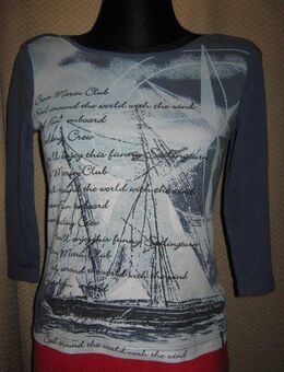 NEU * Sailor * Marine * Navy * Sailor * Maritim Look * Longsleeve * Langarm * T- Shirt "S.Oliver" Gr. 34- 36/ XS- S * rauch- blau * - Riedlingen