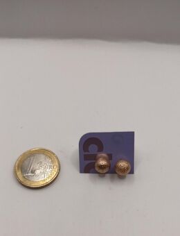 Modeschmuck Ohrringe Ohrstecker Kupferfarbe Perlen - Essen