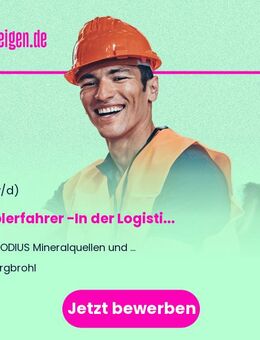Staplerfahrer (m/w/d) -In der Logistik im Schichtbetrieb - Burgbrohl