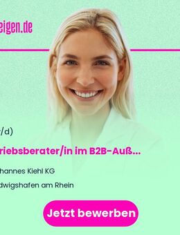 Vertriebsberater/in im B2B-Außendienst (m/w/d) - Hygiene- und Pflegeprodukte - Ludwigshafen (Rhein)