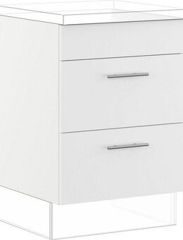 IMPULS KÜCHEN Kochfeldumbauschrank "Prag und Valencia", Breite/Höhe: 60/72,3 cm, mit Soft-Close vormontiert, mit Soft-Close