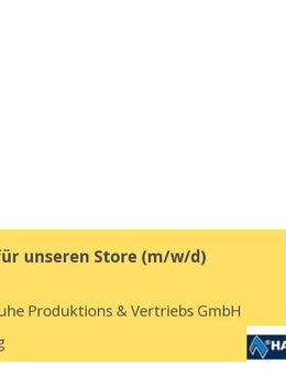 Verkäufer für unseren Store (m/w/d) - Mainburg