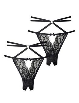 petite fleur gold String-Ouvert (2-St) mit sexy Bänderoptik