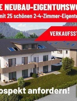 VERKAUFS-START: 2-Zimmer-Terrassen-Wohnung ca. 62,60 m², Keller, TG-Platz a. W. WHG-Nr. 18 - Garmisch-Partenkirchen