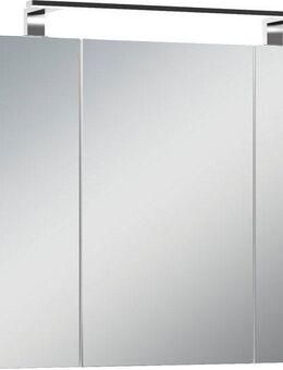 byLIVING Spiegelschrank Spree Breite 80 cm, 3-türig, mit LED Beleuchtung und Schalter-/Steckdosenbox