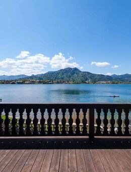 Unikat - Wohnung direkt am See mit privatem Badestrand & Steg - Panoramaseeblick - Tegernsee