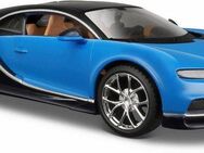 Maisto® Sammlerauto Bugatti Chiron, 1:24, blau, Maßstab 1:24, aus Metallspritzguss