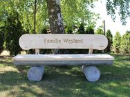 Gartenbank aus Beton und Holz. 350 kg. Hochzeitsgeschenk. Rentners Geschenk. - Steyerberg