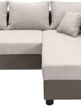 COLLECTION AB Ecksofa Parma L-Form, mit Schlaffunktion und Bettkasten, inklusive Kissen, Bonellfederkern