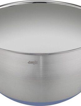 Emsa Rührschüssel Emsa K32722 Prep&Bake Edelstahl-Rührschüssel 22 cm, Edelstahl, (1-tlg), rutschfester Boden, Ausgießlippe für präzises Ausgießen