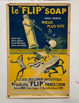 Antikes Plakat Le Flip Soap Rasierseife Barbershop dekoration - Köln