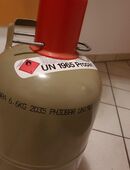 2x Gasflasche, 6kg, grau, leer in 93309