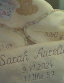 Deine Handtücher bestickt mit Geburtsdaten - Stuttgart