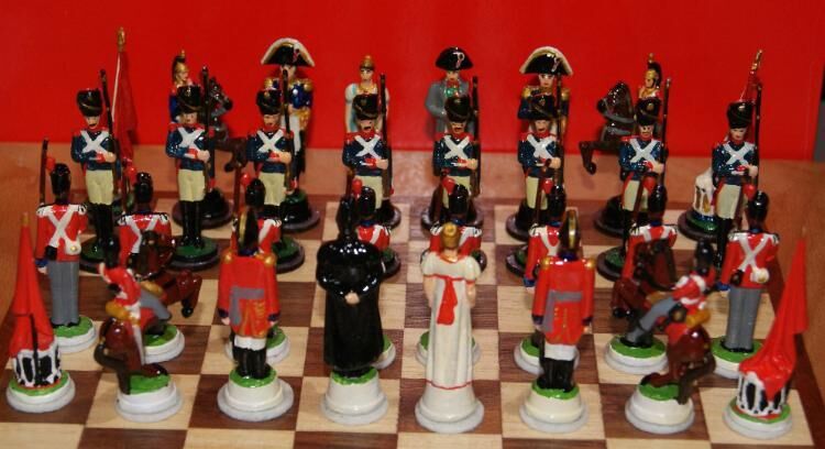 Schach Schachspiel Zinn Figuren Schlacht Bei Wa Markt De Kleinanzeige