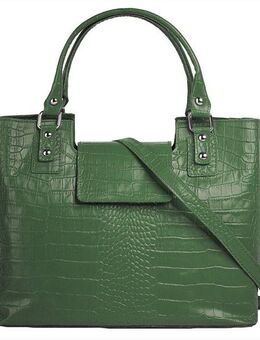 Cluty Henkeltasche, echt Leder, Made in Italy
