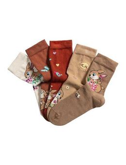 H.I.S Basicsocken (Packung, 5-Paar) mit Hasen Motiven