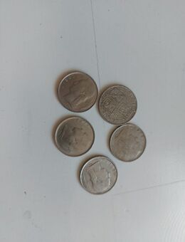 5 Stück 1 Franken aus Belgien - Neuhaus (Inn)