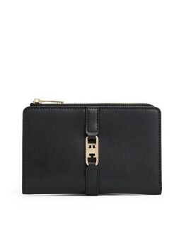Tommy Hilfiger Geldbörse TH LIBRE BIFOLD, Damen Geldbeutel, Portemonnaie mit goldfarbenem TH-Schmuckelement