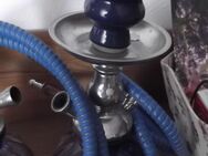 1 Schlauch Shisha blau 25 cm, Rauchsäule und Halter aus Metall - Geseke Zentrum
