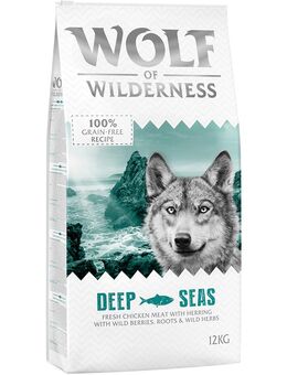 2 x 12 kg Wolf of Wilderness Trockenfutter - getreidefrei - Deep Seas - Fisch