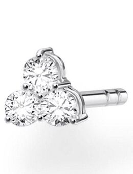 THOMAS SABO Single-Ohrstecker weiße Steine silber, H2138-051-14, mit Zirkonia (synth)