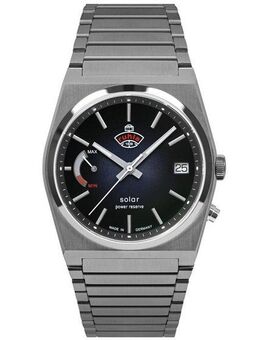 ruhla Solaruhr Space Control Solar Power Reserve 4640M-3, Herrenuhr, Datum, Leuchtzeiger, Saphirglas, Made in Germany